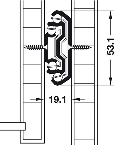 RVS telescoopgeleider Accuride 5321 - 160 kg - 100% uittrekbaar -2