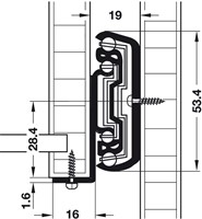 Ladegeleider Accuride 5517 - 60 kg - 108% uittrekbaar -2