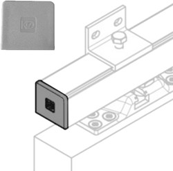 Krona Koblenz afsluitstuk voor 60 / 80/ 120 kg rail