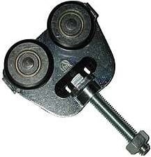 461002: dubbele hangrol low noise met draadeind M12 80 mm - serie 1 tot 600 kg