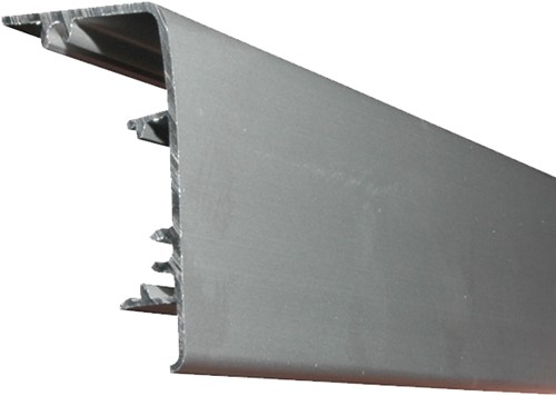 ROB afdekprofiel wand 80 kg rail - glazen deur-3
