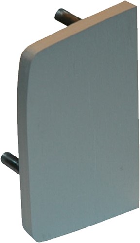 ROB afsluitstuk voor afdekprofiel wandmontage glazen deur - 80 kg rail-2