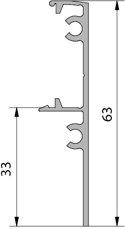 ROB afdekprofiel plafondmontage 80 kg rail-2