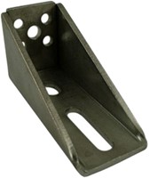 251053: Dubbele RVS raildrager - wandmontage -  serie 0 RVS tot 200 kg