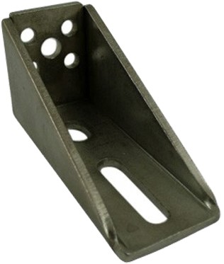 251053: Dubbele RVS raildrager - wandmontage -  serie 0 RVS tot 200 kg