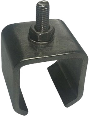 251286: RVS Raildrager met draadeind M8 30 mm  - plafondmontage - serie 0 RVS tot 200 kg