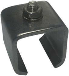 251386: RVS Raildrager met draadeind M8 16 mm - plafondmontage -  serie 0 RVS tot 200 kg