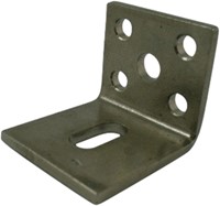 252404: Verstelbare RVS raildrager - wandmontage - serie 0 RVS tot 200 kg