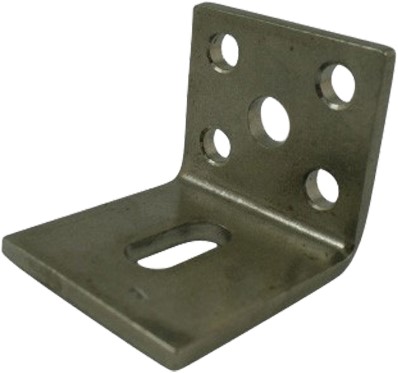 252404: Verstelbare RVS raildrager - wandmontage - serie 0 RVS tot 200 kg