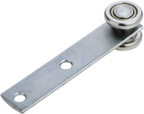 351150: hangrol met flens - serie 0 tot 200 kg