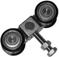 361030: geluidsdempende dubbele hangrol - serie 0 tot 200 kg