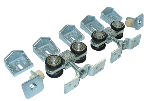 362002: geluidsdempende ophangset  - wandmontage - serie 0 tot 200 kg