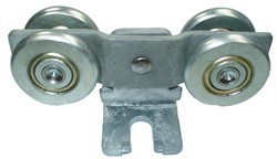 430192: dubbele hangrol met S-haak - serie 1 tot 600 kg