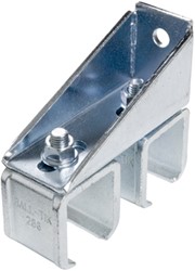 430300: verstelbare - dubbele raildrager - wandmontage - serie 1