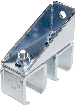 430300: verstelbare - dubbele raildrager - wandmontage - serie 1