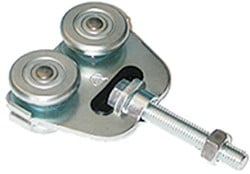 431002: dubbele hangrol met draadeind M12 80 mm - serie 1 tot 600 kg