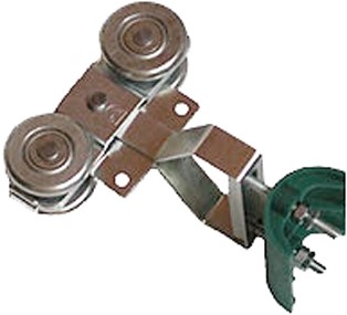 432321: Dubbele hangrol met nylon kabelgeleider - serie 1 tot 600 kg