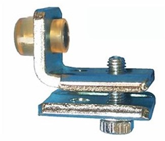 450113: RVS eindstop - montage in de rail - serie 1 RVS tot 600 kg