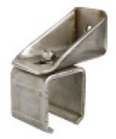 450299: verstelbare RVS raildrager - wandmontage - serie 1 RVS tot 600 kg