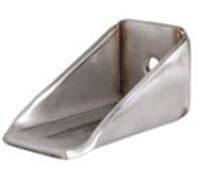 455054: verstelbare RVS raildrager - wandmontage - serie 1 RVS tot 600 kg