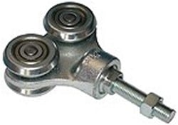 570096: dubbele hangrol met draadeind M16 90 mm - serie 2 tot 1000 kg