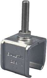 570293: raildrager met draadeind M16 60 mm - plafondmontage - serie 2 tot 1000 kg