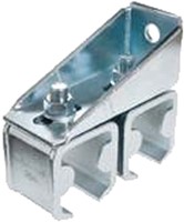 571165: verstelbare dubbele raildrager met eindstops - wandmontage - serie 2 tot 1000 kg