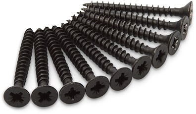 RVS psy drive 4,5x40 schroef - Zwart gelakt
