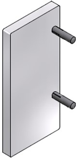 ROB afsluitstuk voor afdekprofiel wandmontage 80 kg rail