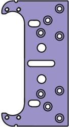 Kubica K5080 bevestigingsplaat