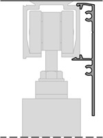 ROB afdekprofiel plafondmontage 120 kg rail