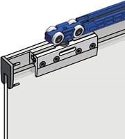 ROB Ophangkit Expert 80 kg Glazen deur met softclose en softopen