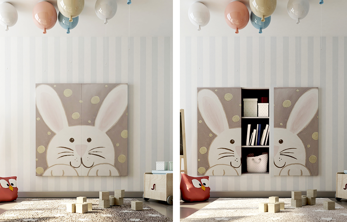 Onzichtbare schuifdeursystemen met zwevende schuifdeur zonder zichtbare rail