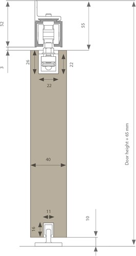 Ophangkit 80 kg compact wand