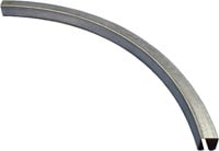 Gebogen rail 90 graden - serie 1 RVS tot 600 kg