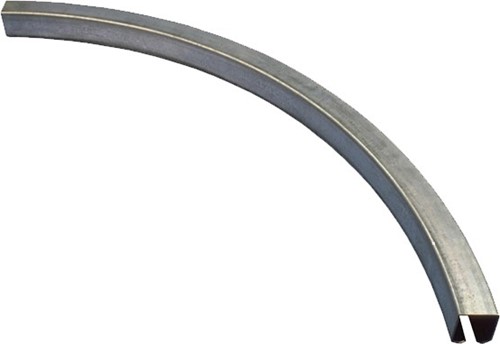 Gebogen rail 90 graden - serie 1 RVS tot 600 kg