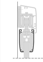 ROB afdekprofiel glasklem