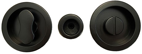 Schuifdeurgreep toiletsluiting Colombo Design Open - rond-3