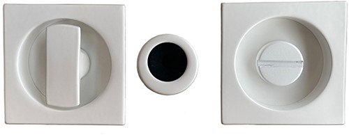 Toiletgarnituur OpenSQ Flush - mat wit / vierkant