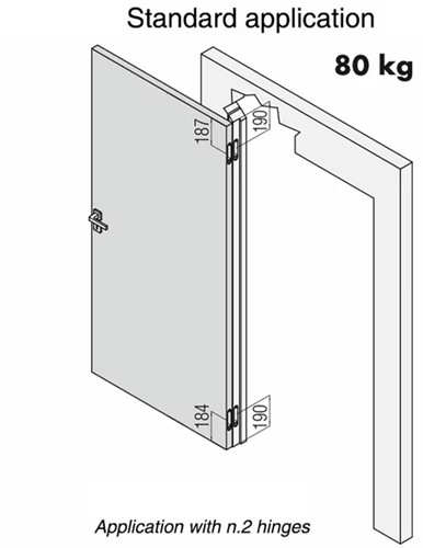 Kubica scharnier K2780-3