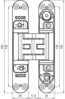 K5080 afmetingen vooraanzicht