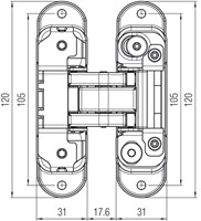 K8000 afmeting vooraanzicht