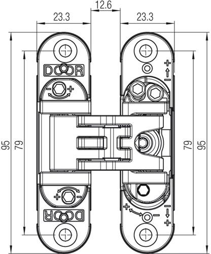 K6200 afmetingen vooraanzicht