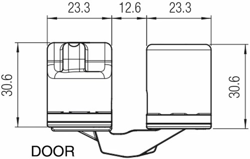 Kubica scharnier K6200 - Zwart-3
