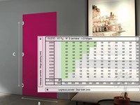 K6200 draagkrachttabel met 3 scharnieren