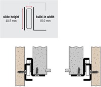 Ladegeleider 1616 RVS inbouwafmetingen