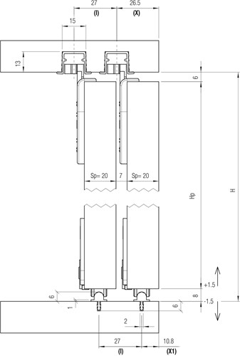 Doorsnede meubelsysteem 0105