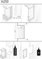 I-4250 schuifdeurgreep bevestiging