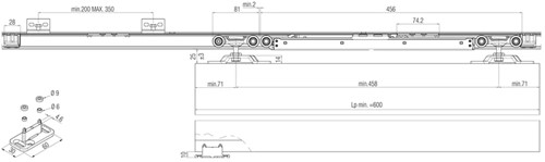 afmetingen schuifdeurset 0500 120 abs