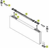 Onderdelen schuifdeursysteem 0500 120 abs